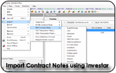 Import Contract Notes using Investar